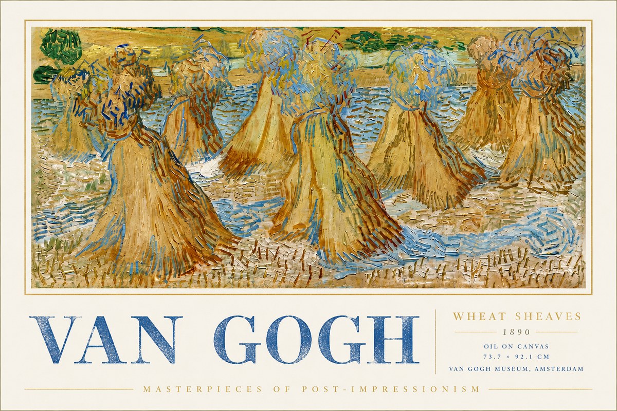 Van Gogh Wheat Sheaves No6 - Juliste