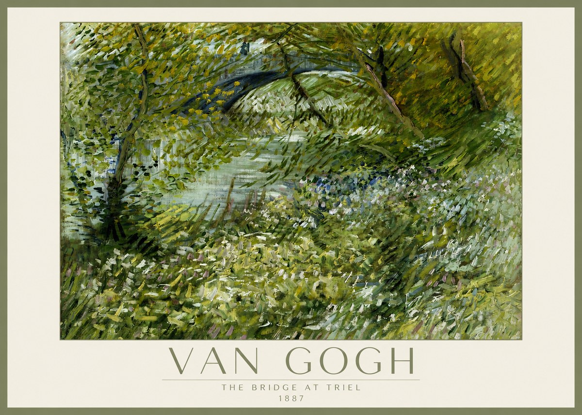 Van Gogh The Bridge at Triel No2 - Juliste