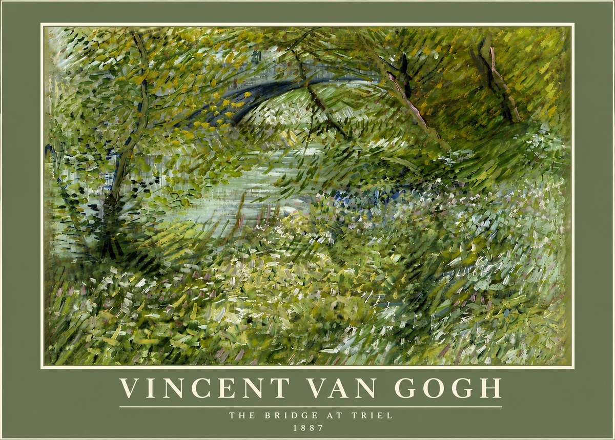 Van Gogh The Bridge at Triel No6 - Juliste