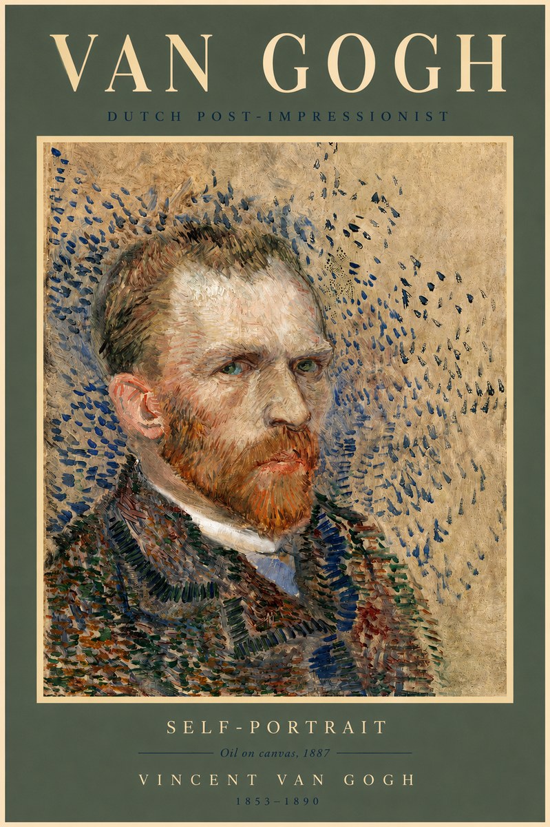 Van Gogh Self-portrait IV No2 - Juliste