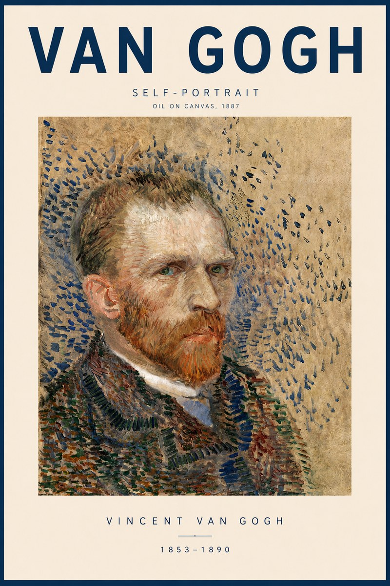 Van Gogh Self-portrait IV No3 - Juliste