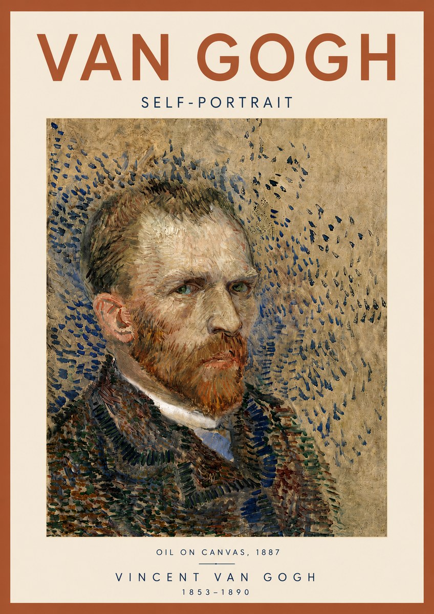 Van Gogh Self-portrait IV No5 - Juliste