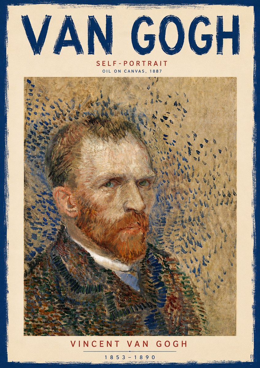 Van Gogh Self-portrait IV No6 - Juliste