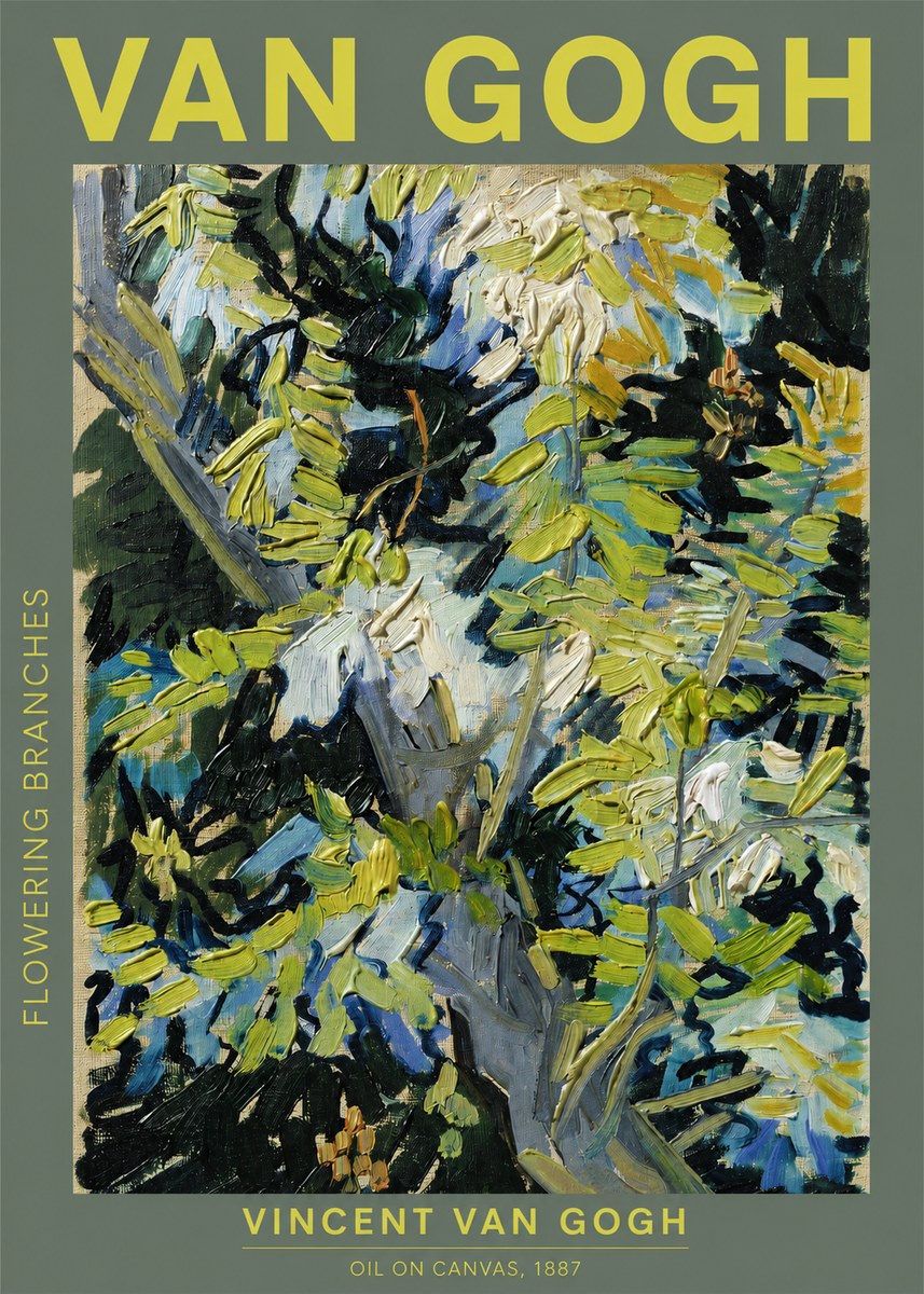 Van Gogh Flowering Branches No2 - Juliste