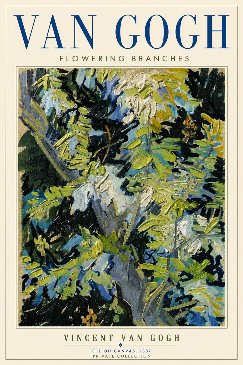 Van Gogh Flowering Branches No4 - Juliste