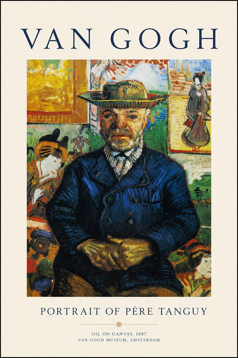 Van Gogh Portrait of Père Tanguy II No1 - Juliste