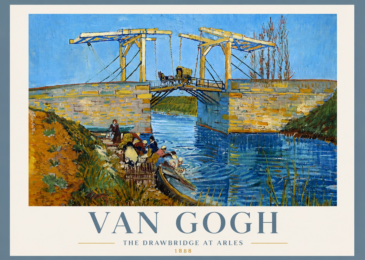 Van Gogh The Drawbridge at Arles I No4 - Juliste
