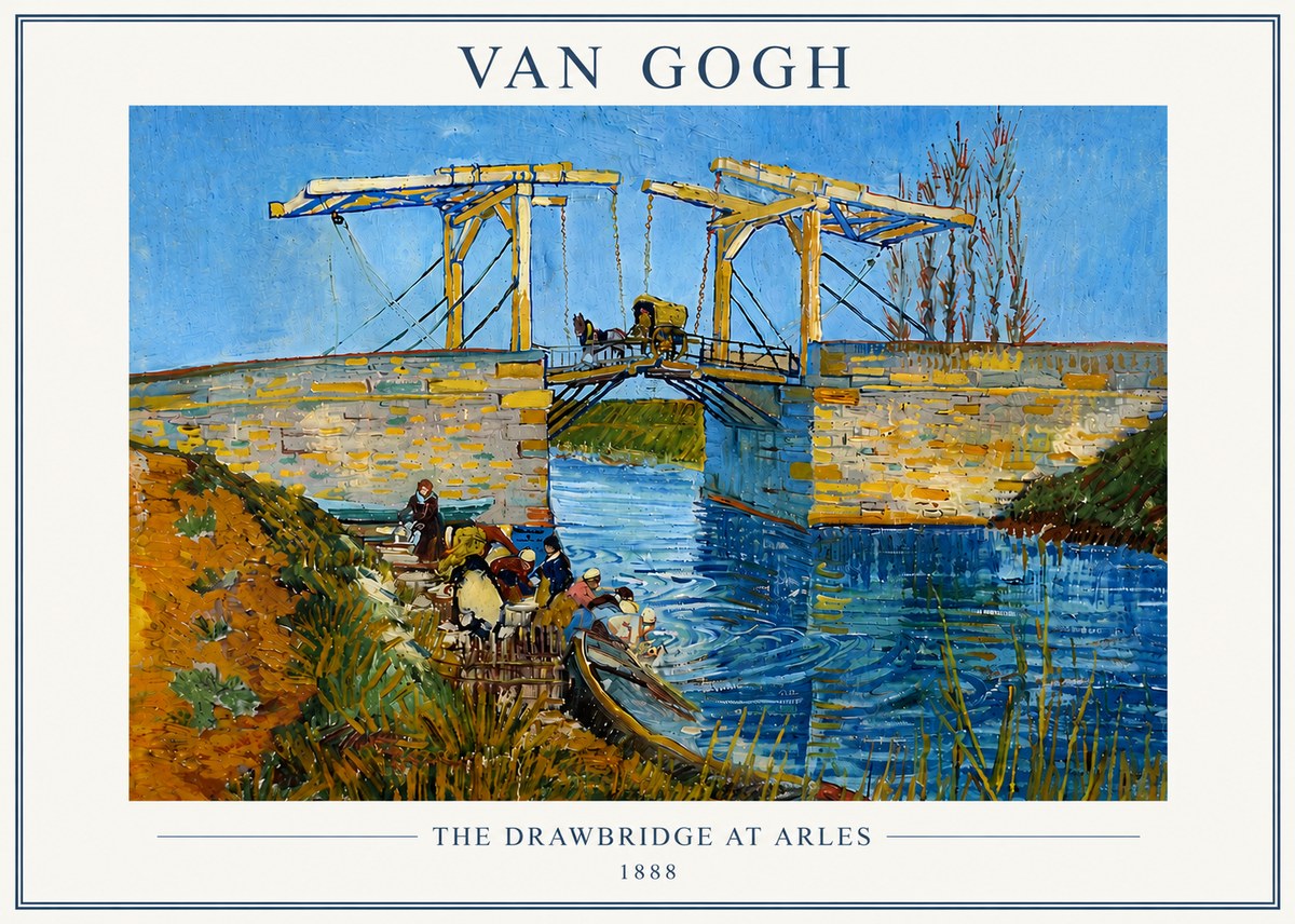Van Gogh The Drawbridge at Arles I No6 - Juliste