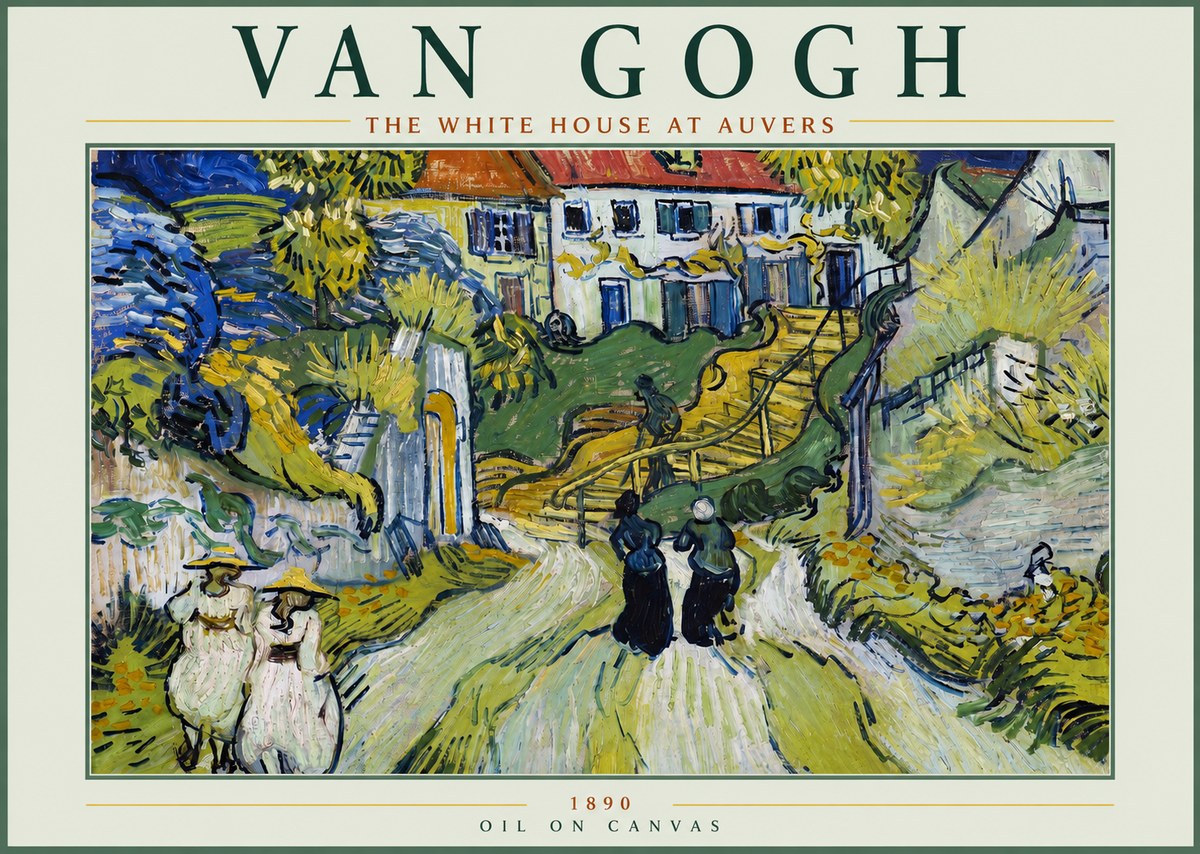 Van Gogh The White House at Auvers No2 - Juliste
