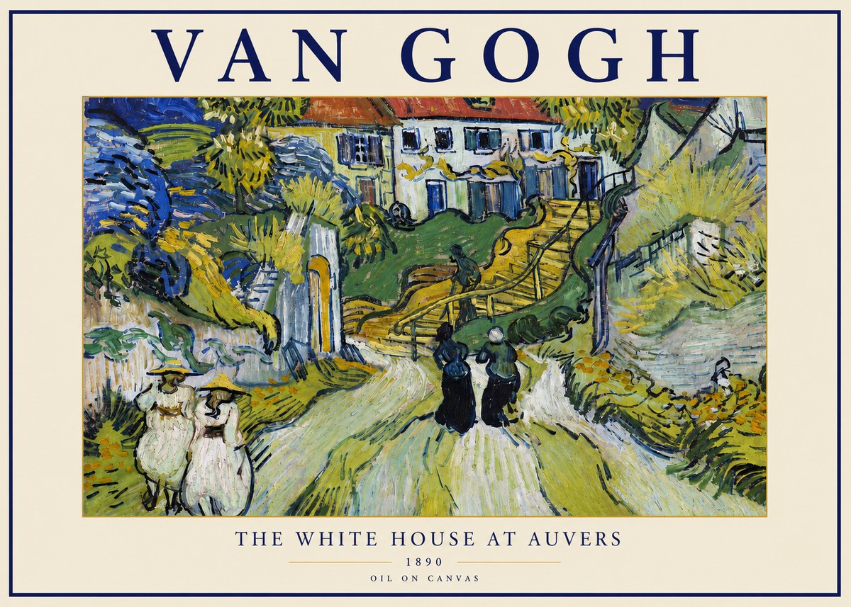 Van Gogh The White House at Auvers No3 - Juliste