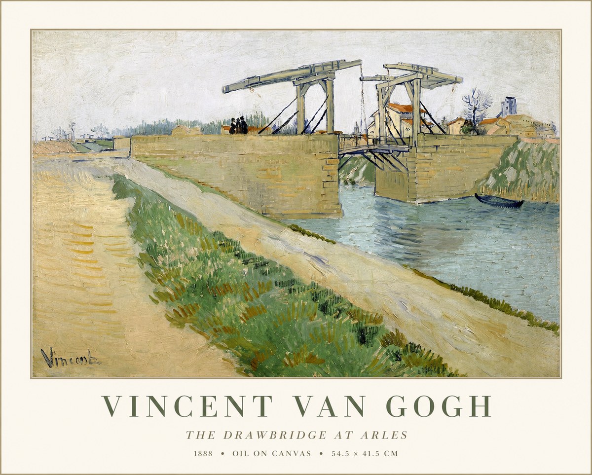 Van Gogh The Drawbridge at Arles II No1 - Juliste