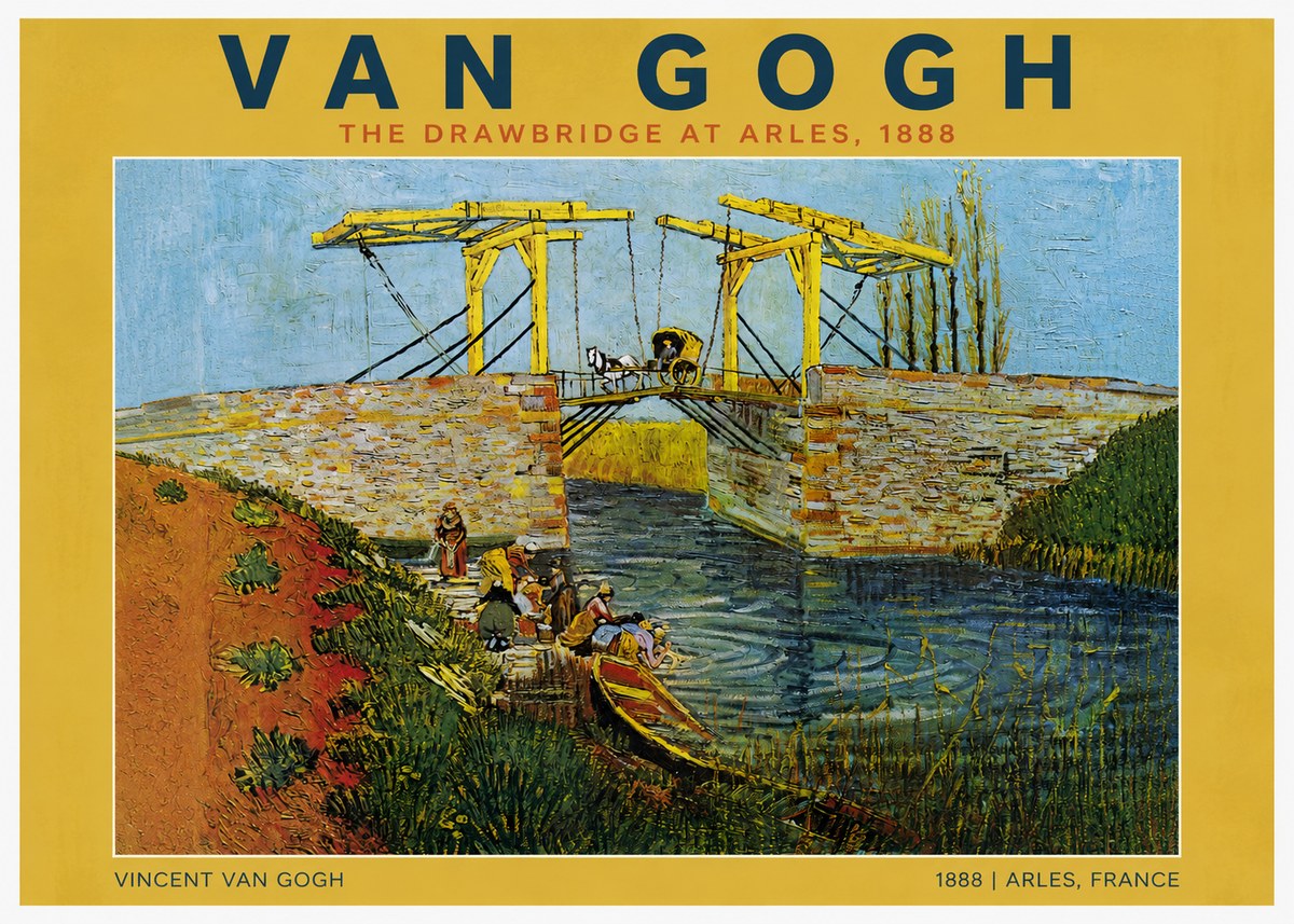 Van Gogh The Drawbridge at Arles III No2 - Juliste
