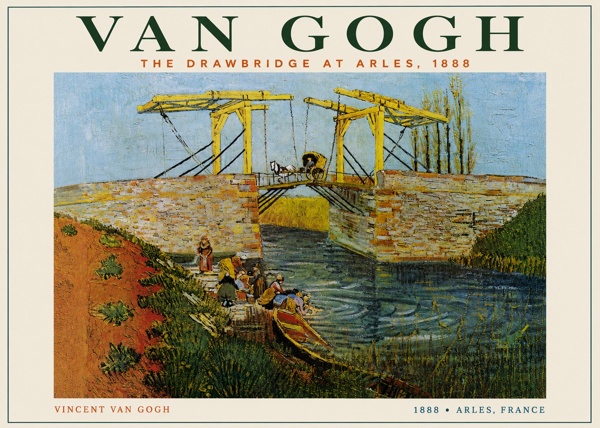 Van Gogh The Drawbridge at Arles III No4 - Juliste
