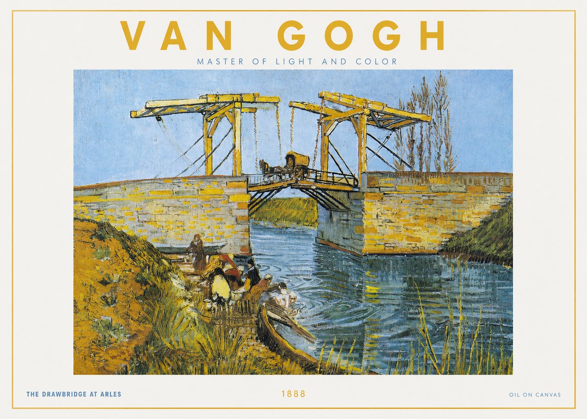 Van Gogh The Drawbridge at Arles IV No3 - Juliste