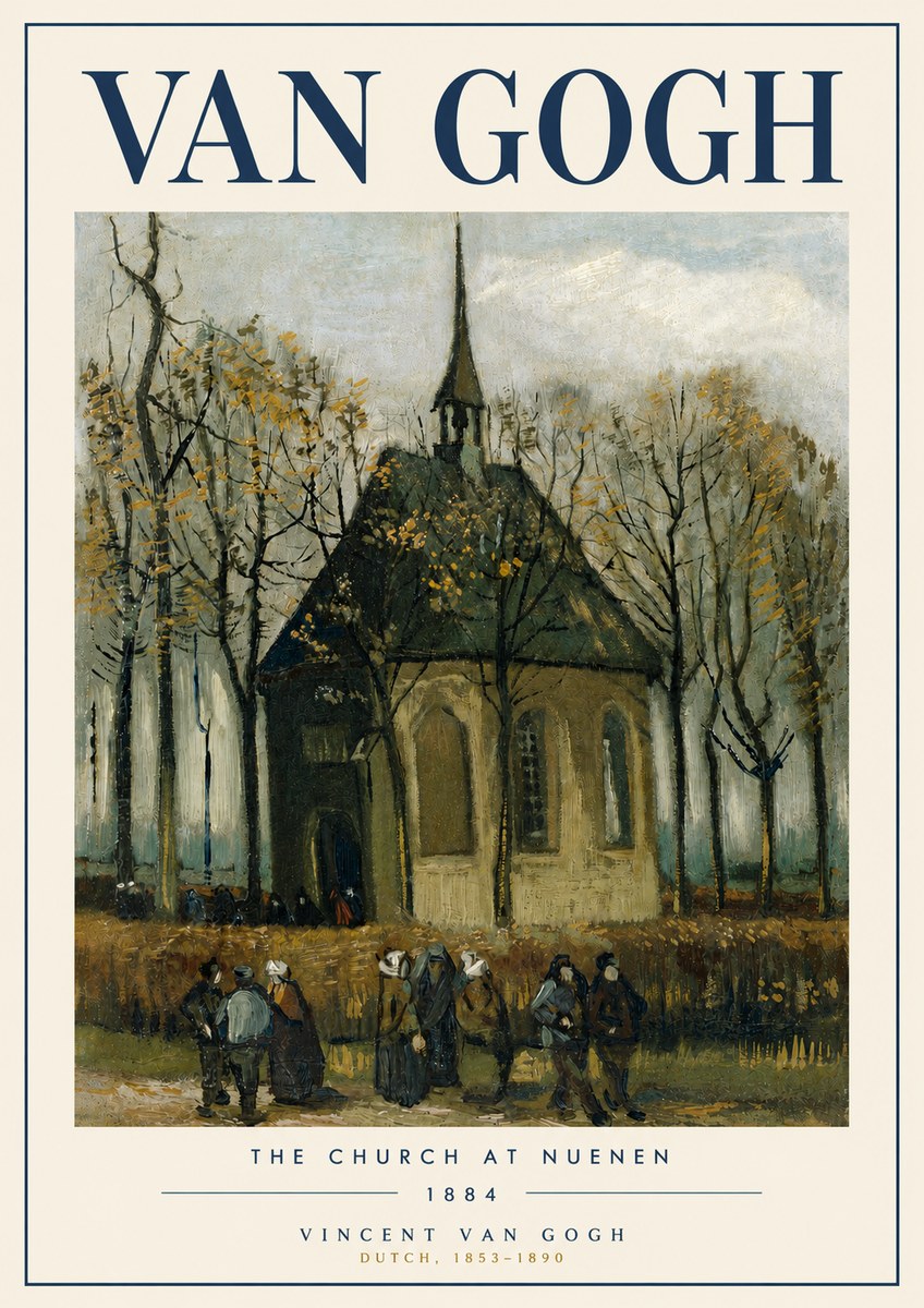 Van Gogh The Church at Nuenen No5 - Juliste