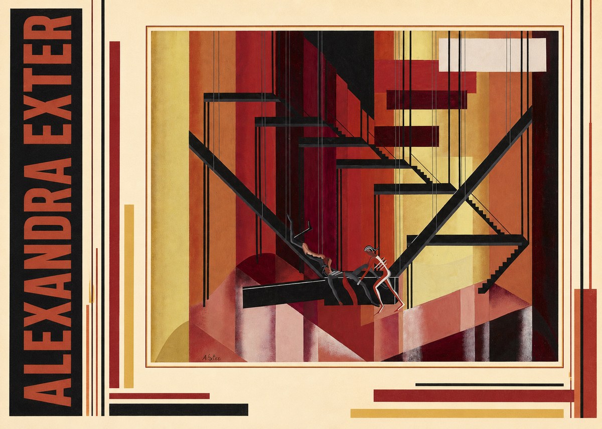 Alexandra Exter Constructivist Stage Design No3 - Juliste