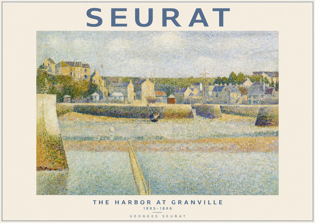 Seurat The Harbor at Granville No2 - Juliste