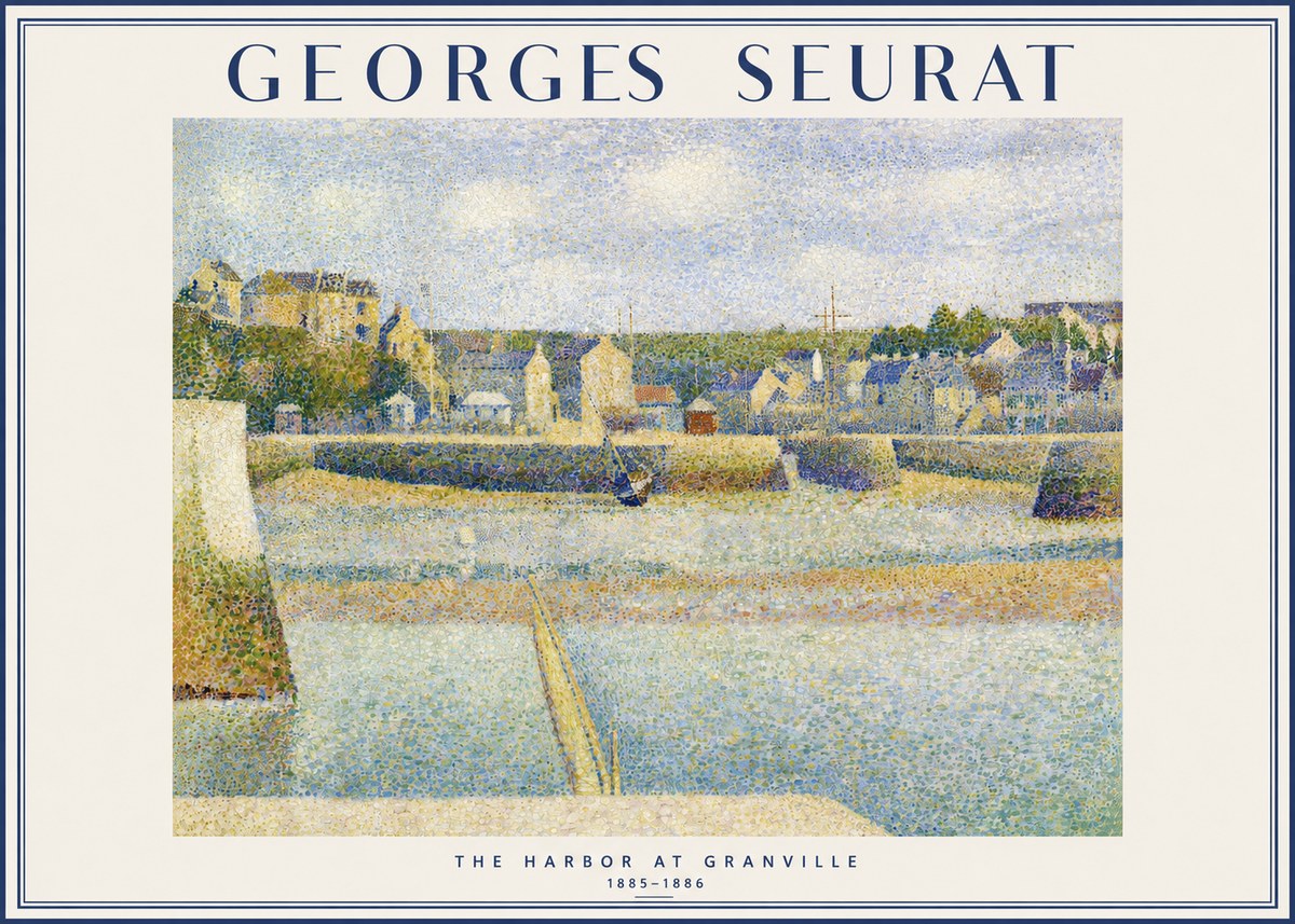 Seurat The Harbor at Granville No3 - Juliste