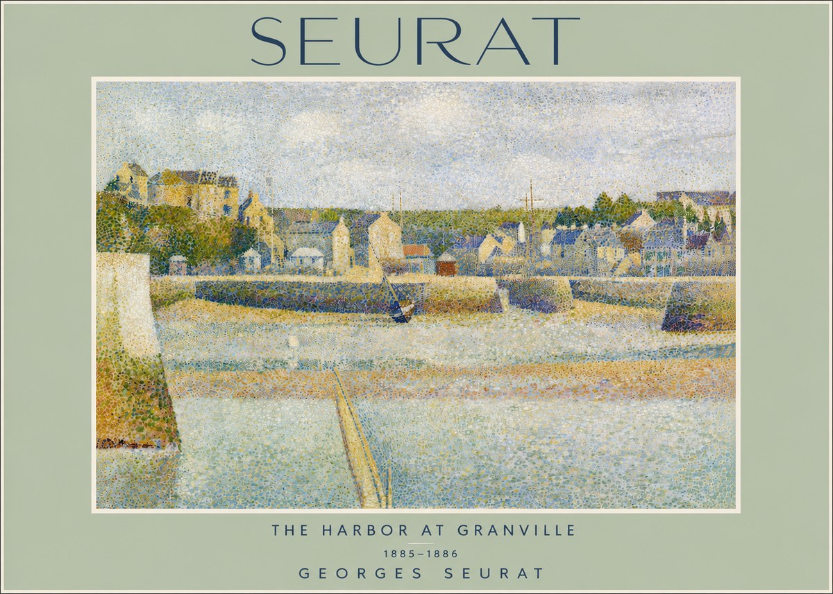 Seurat The Harbor at Granville No6 - Juliste