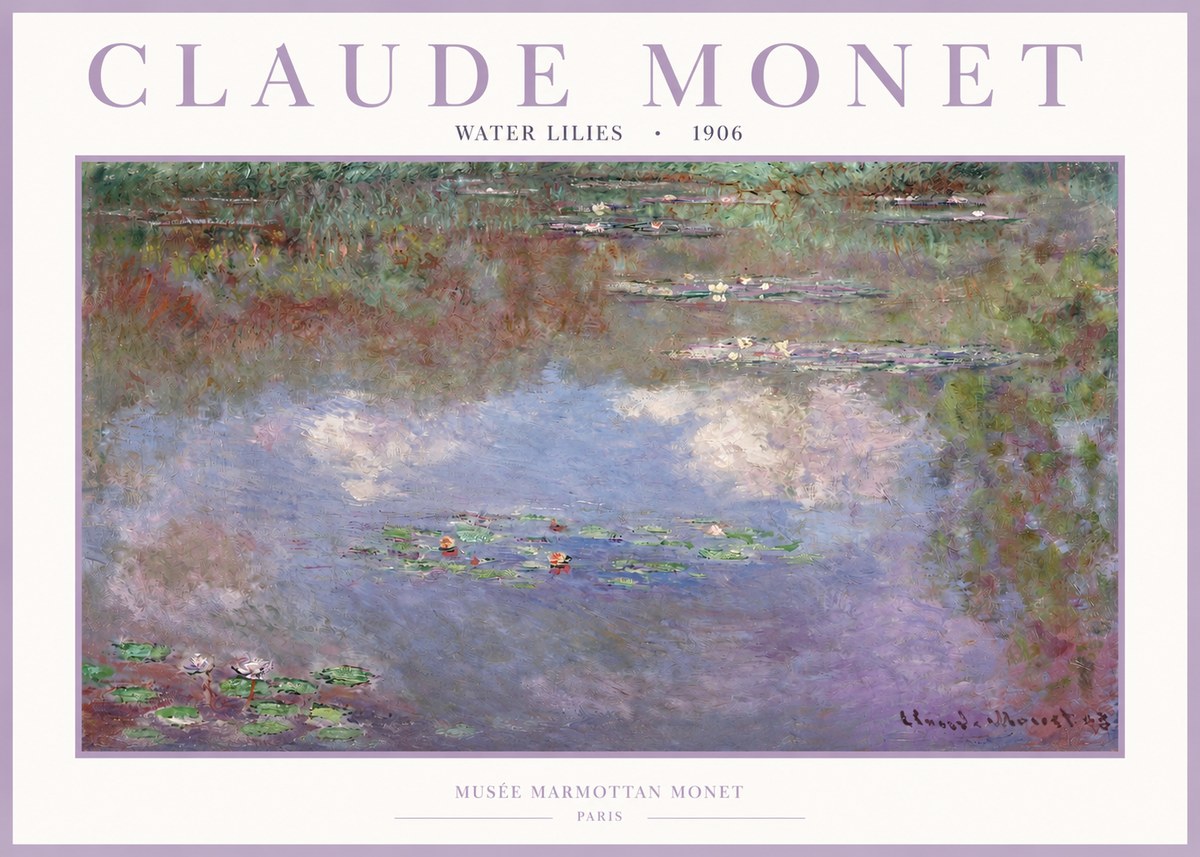 Monet Water Lilies VI No2 - Juliste