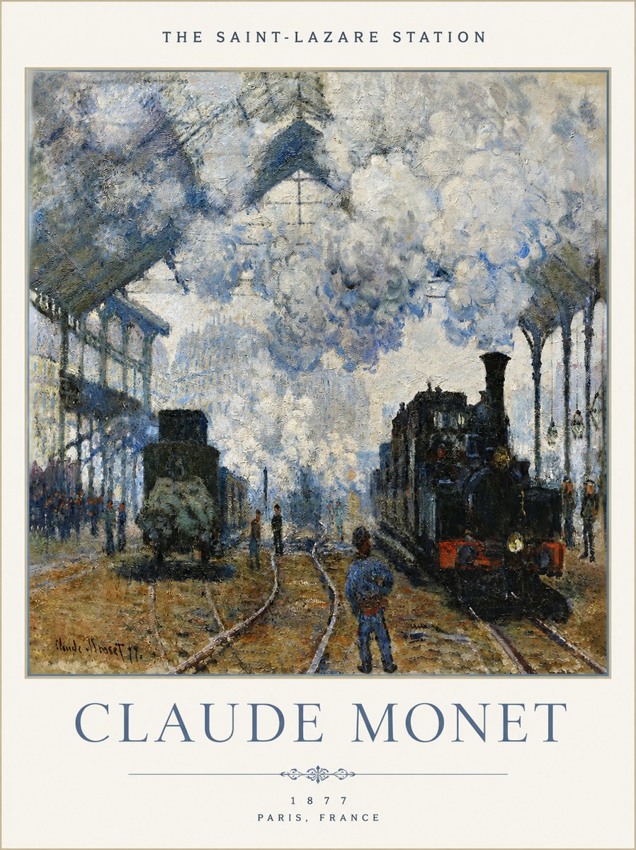 Monet The Saint-lazare Station No4 - Juliste