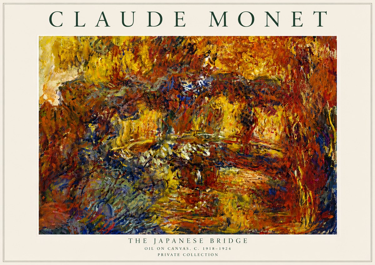 Monet The Japanese Bridge II No6 - Juliste