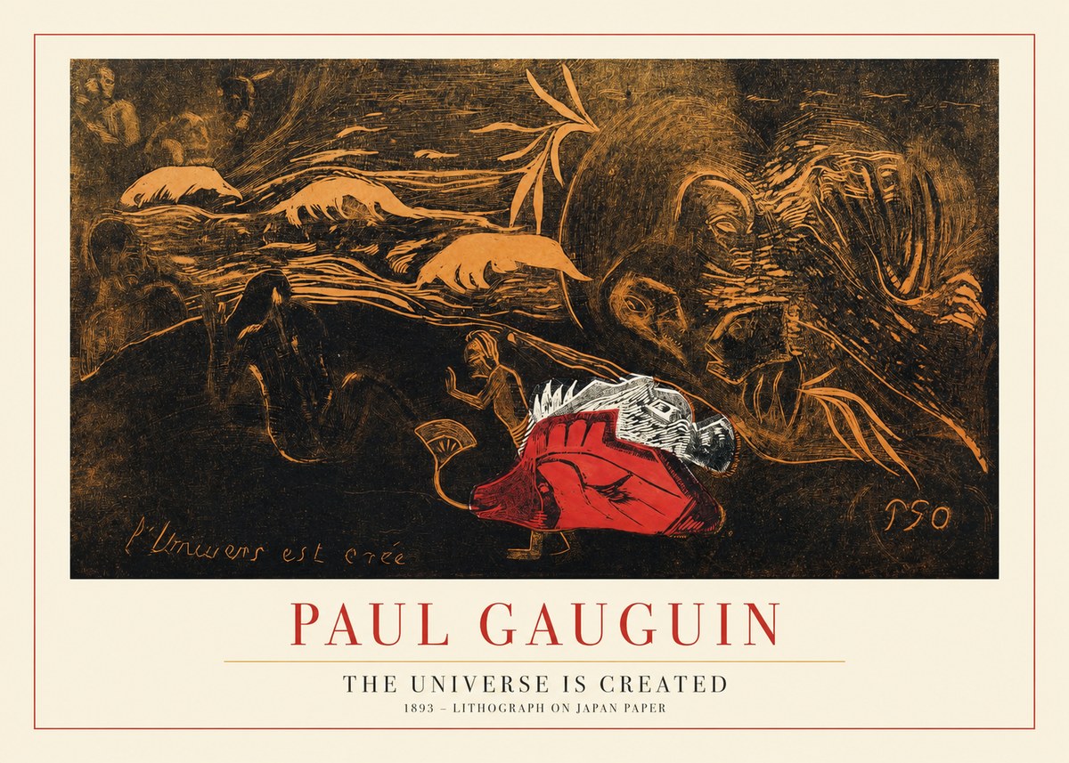Paul Gauguin The Universe Is Created III No1 - Juliste
