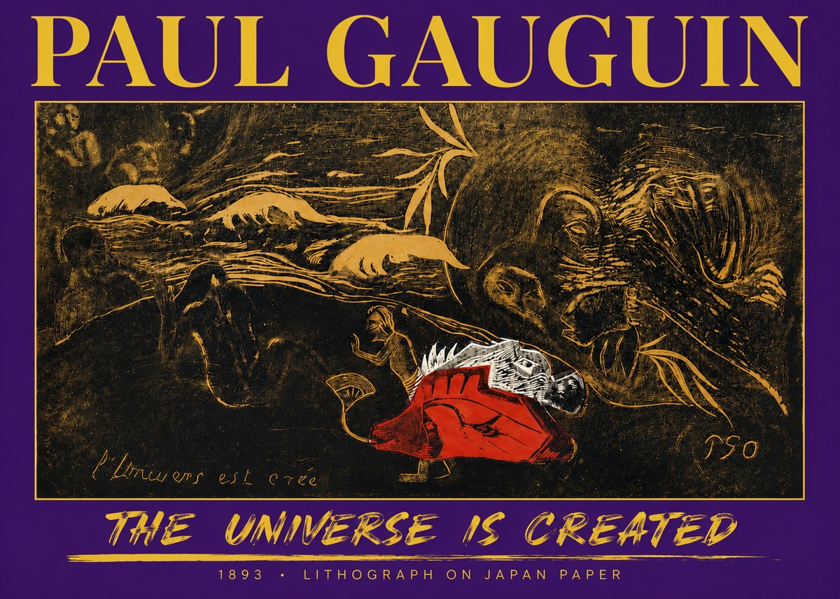 Paul Gauguin The Universe Is Created III No4 - Juliste