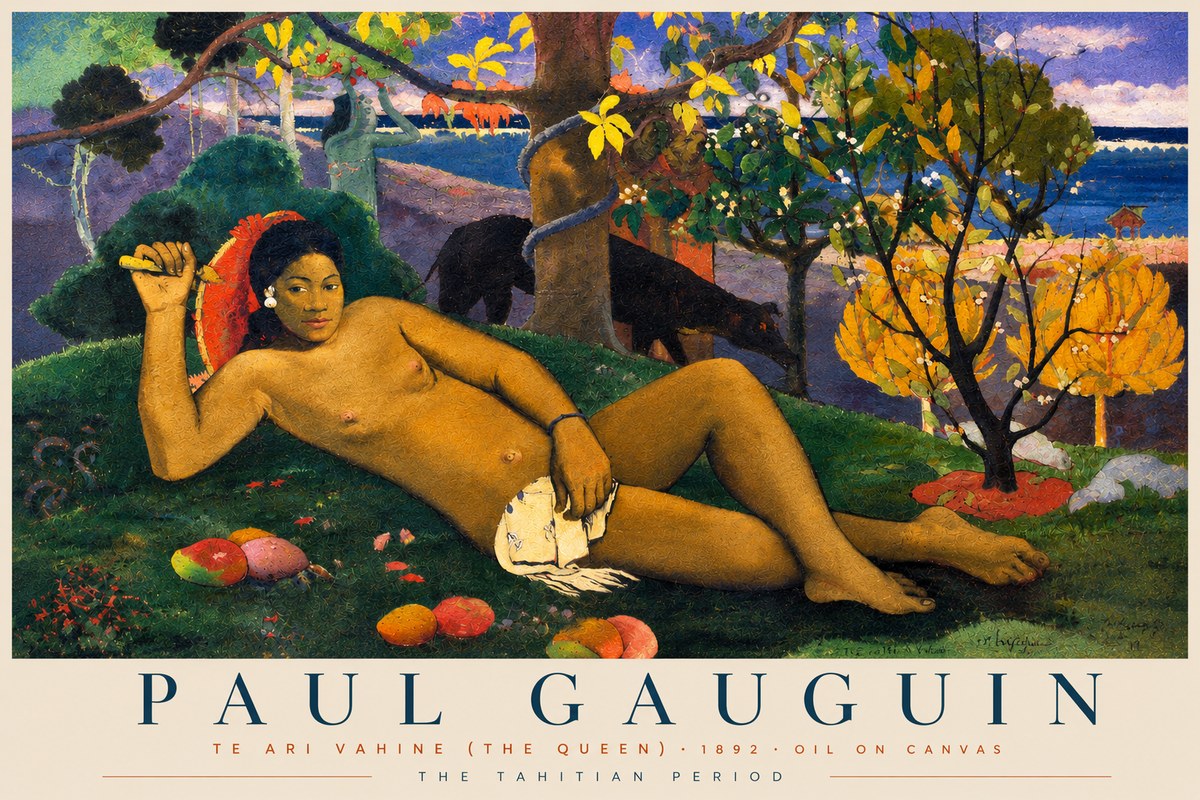Paul Gauguin Te Ari Vahine (the Queen) No4 - Juliste