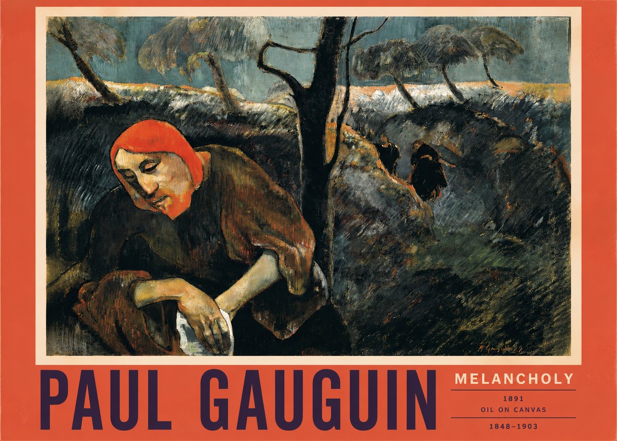 Paul Gauguin Melancholy No2 - Juliste