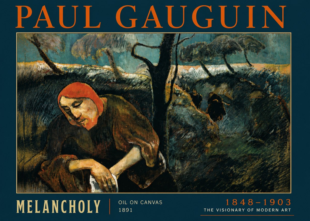 Paul Gauguin Melancholy No6 - Juliste