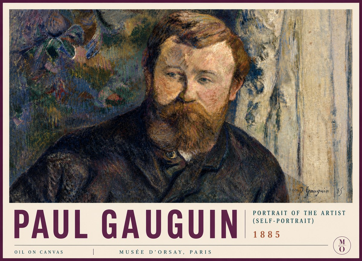 Paul Gauguin Portrait of the Artist (Self-portrait) No5 - Juliste