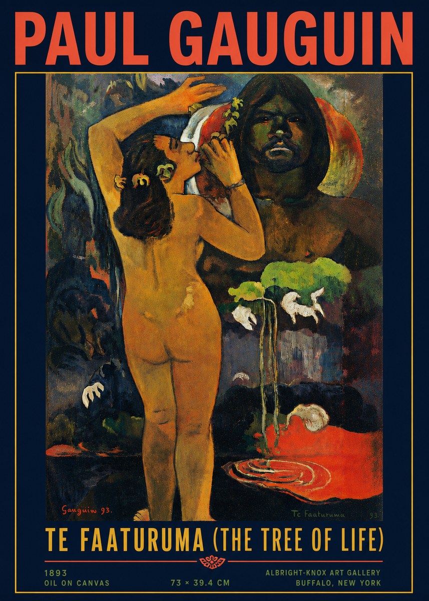 Paul Gauguin Te Faaturuma (the Tree of Life) No4 - Juliste