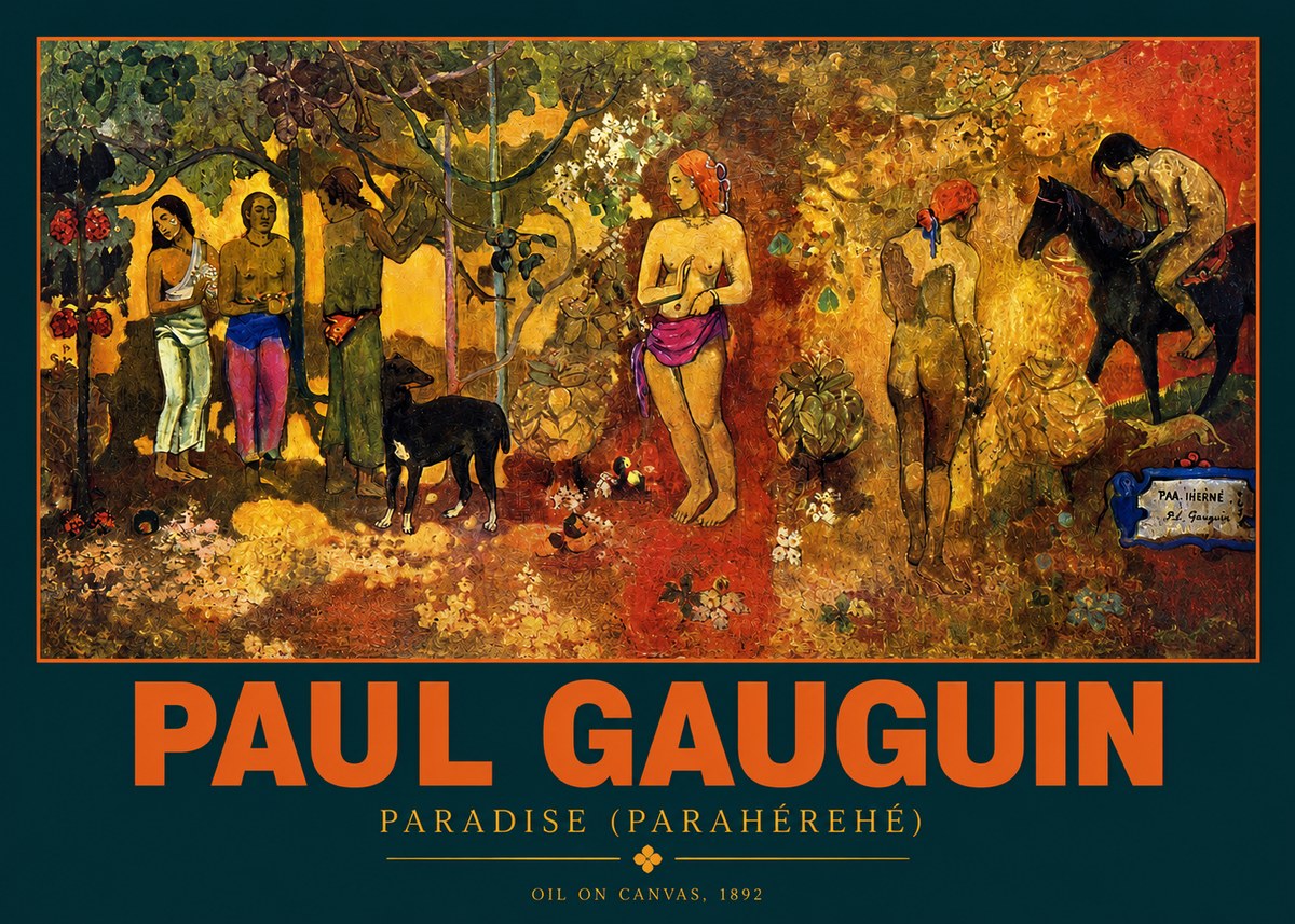 Paul Gauguin Paradise (Parahéréhé) No2 - Juliste