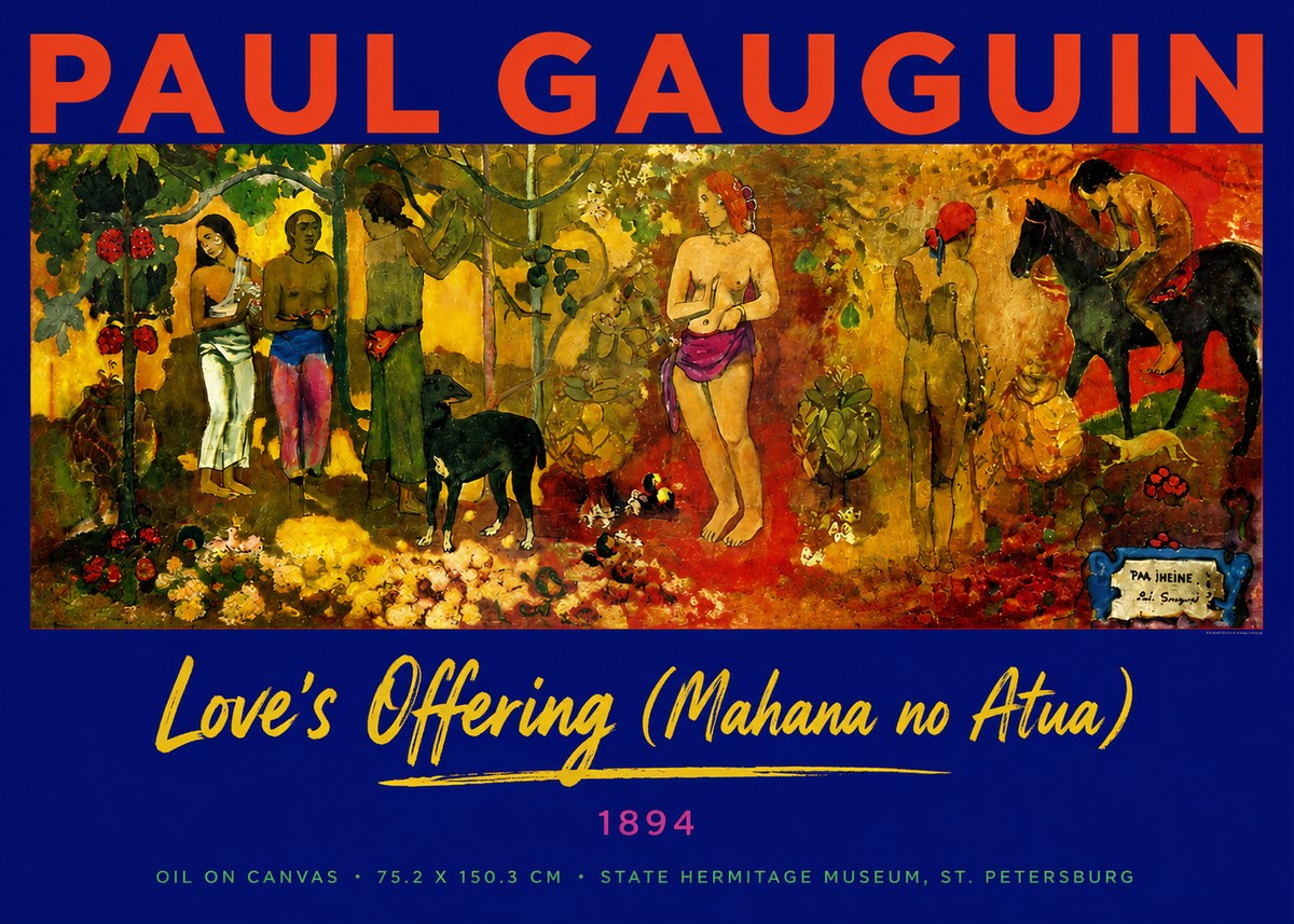 Paul Gauguin Paradise (Parahéréhé) No6 - Juliste