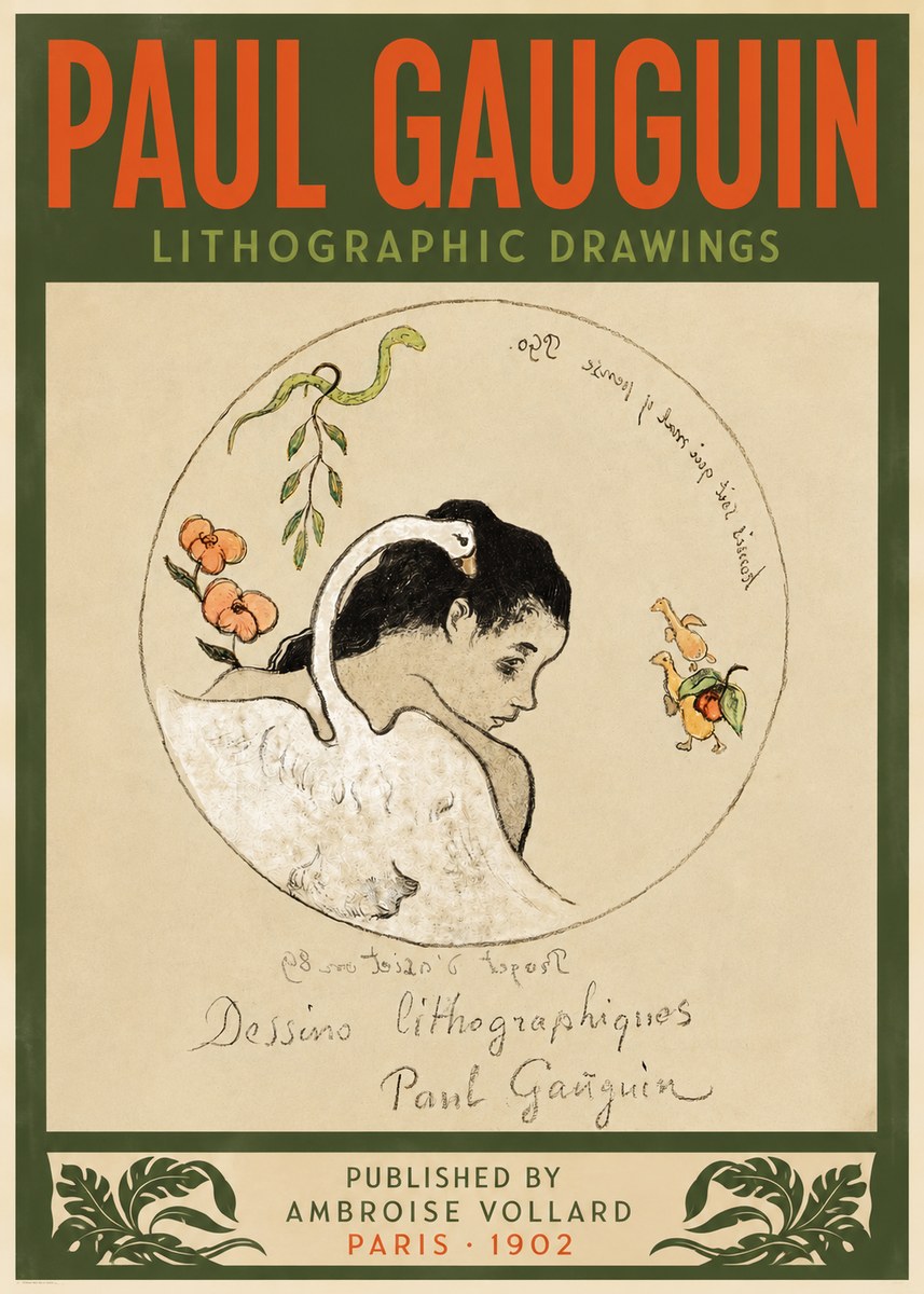 Paul Gauguin Dessins Lithographiques No4 - Juliste