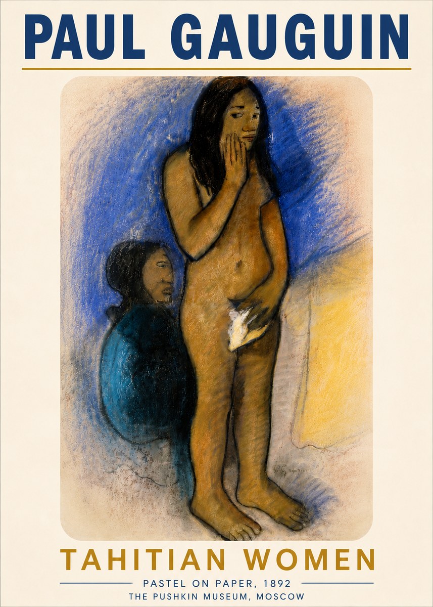 Paul Gauguin Tahitian Women No6 - Juliste