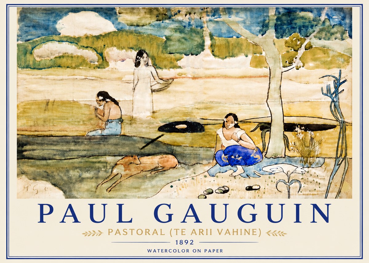 Paul Gauguin Pastoral (Te Arii Vahine) No5 - Juliste