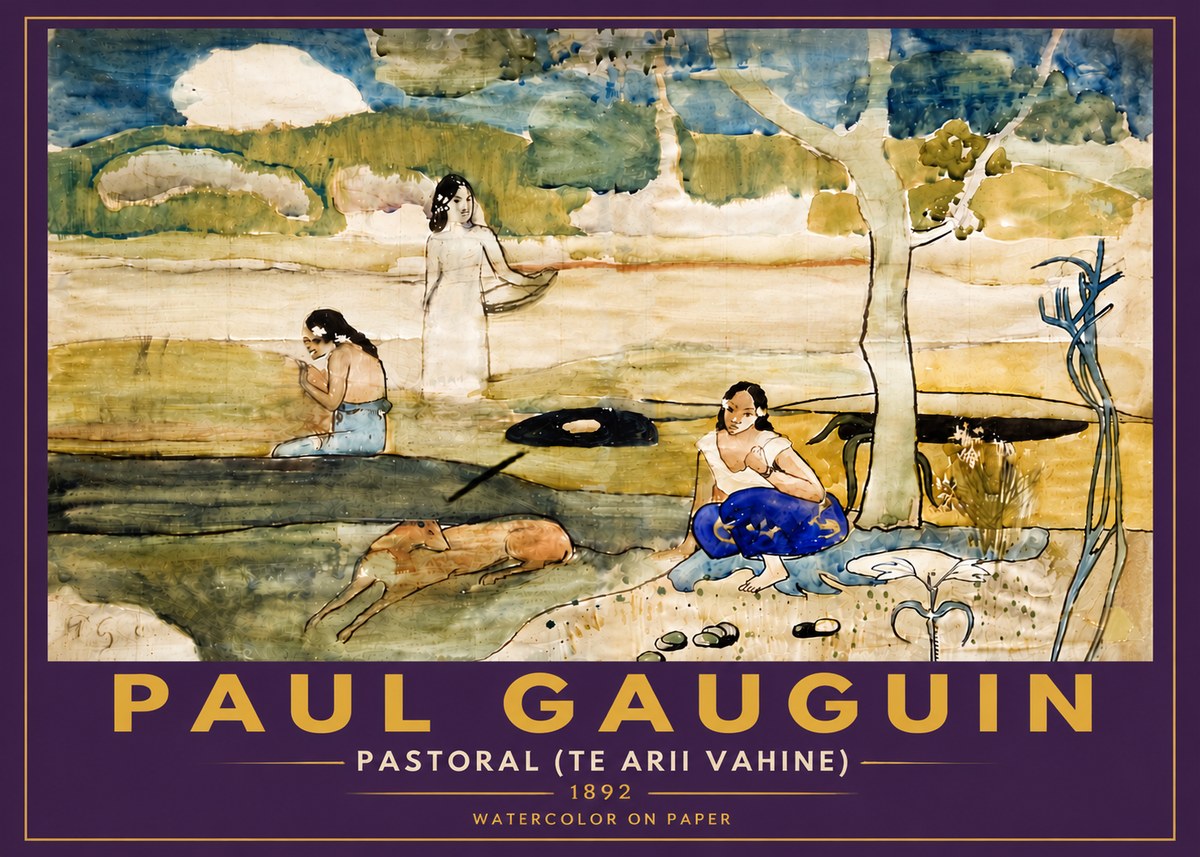 Paul Gauguin Pastoral (Te Arii Vahine) No6 - Juliste