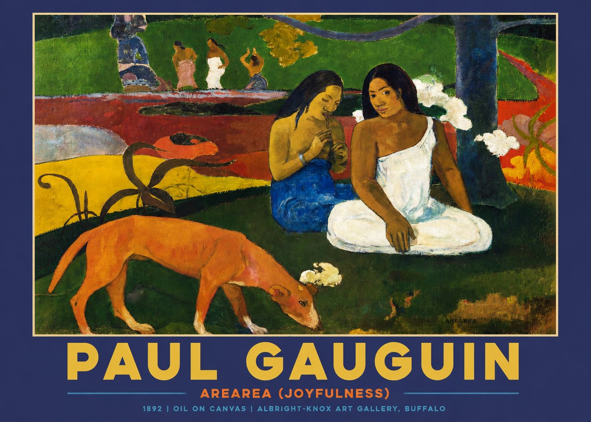 Paul Gauguin Arearea (Joyfulness) No2 - Juliste