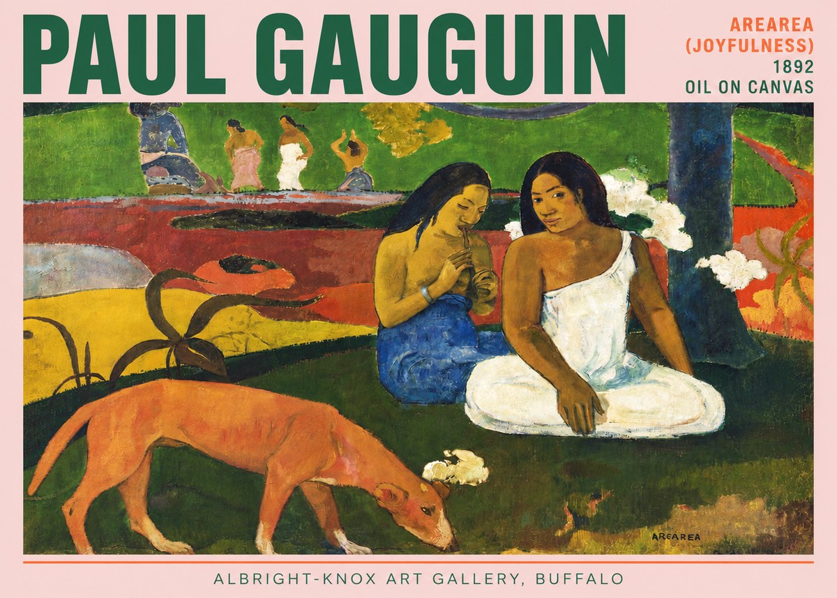 Paul Gauguin Arearea (Joyfulness) No3 - Juliste