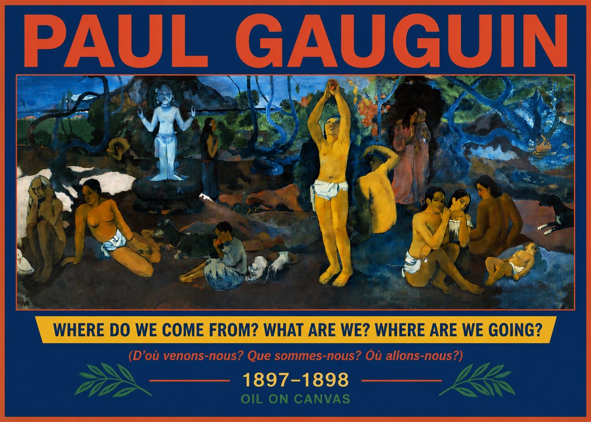 Paul Gauguin D'où Venons Nous? Que Sommes Nous? Où Allons Nous? No6 - Juliste