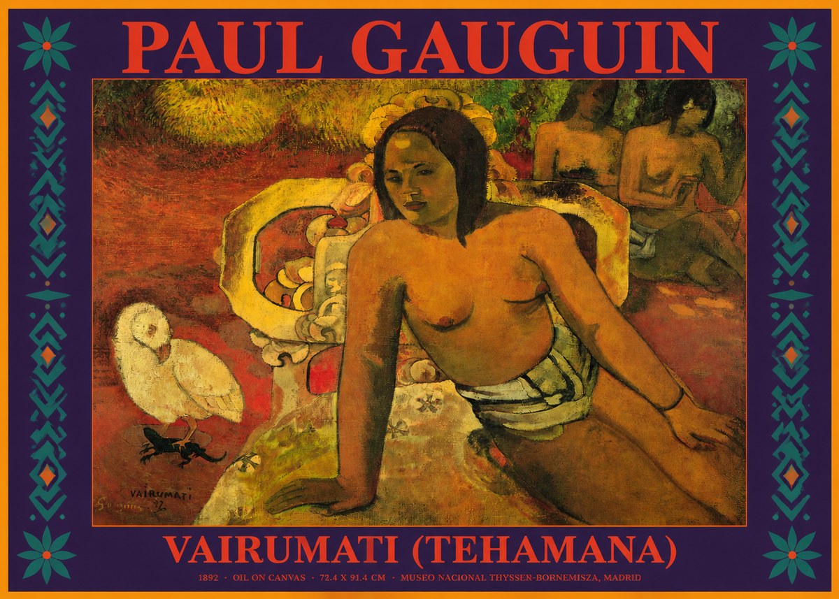 Paul Gauguin Vairumati (Tehamana) No2 - Juliste