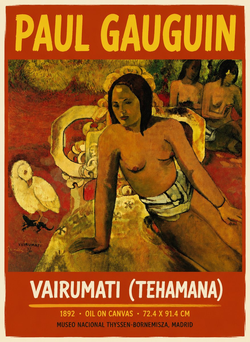 Paul Gauguin Vairumati (Tehamana) No4 - Juliste