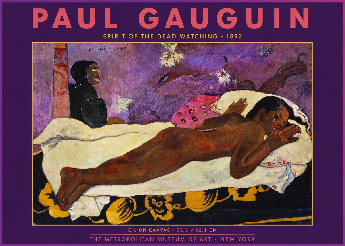 Paul Gauguin Manao Tupapau (the Spirit of the Dead Watches) No6 - Juliste