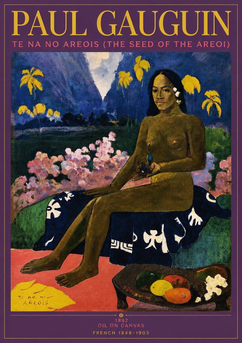 Paul Gauguin Te Na No Areois (the Seed of the Areoi) No3 - Juliste