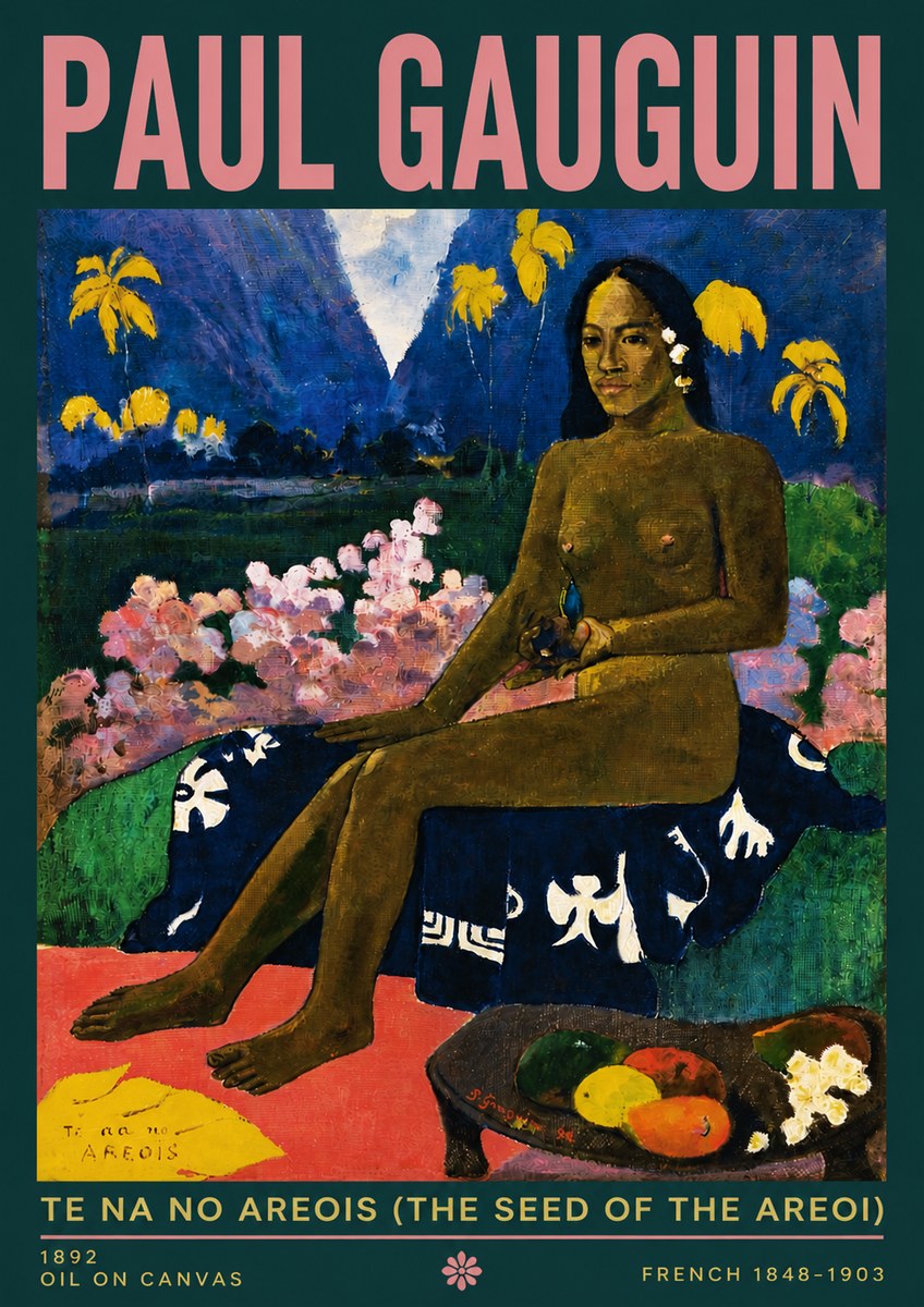 Paul Gauguin Te Na No Areois (the Seed of the Areoi) No4 - Juliste