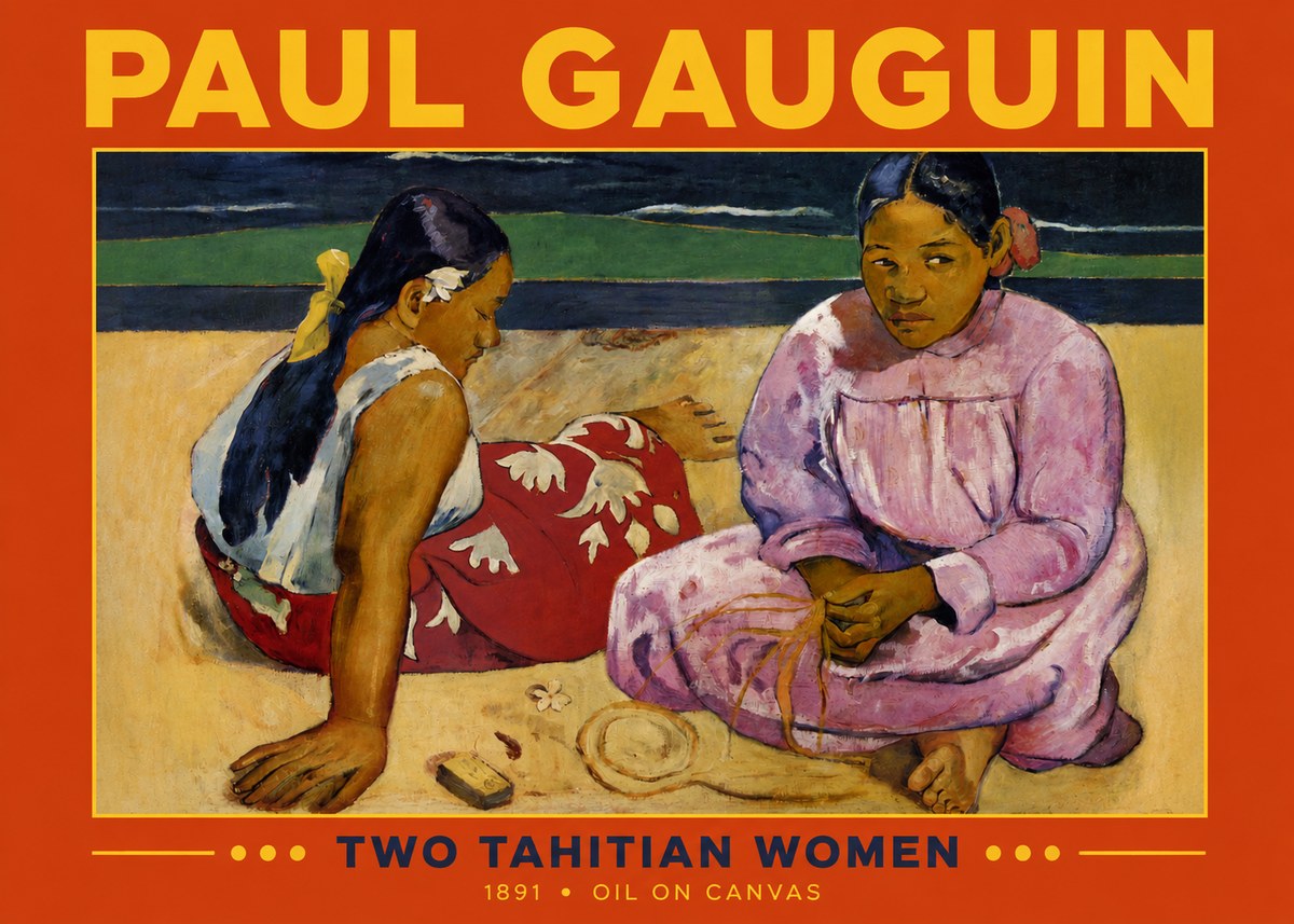Paul Gauguin Two Tahitian Women III No2 - Juliste