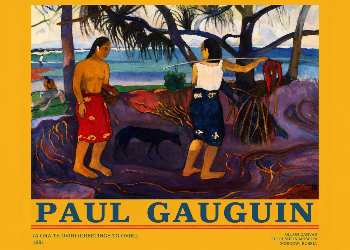 Paul Gauguin Ia Ora Na Te Ovari (I Raro Te Oviri) No3 - Juliste