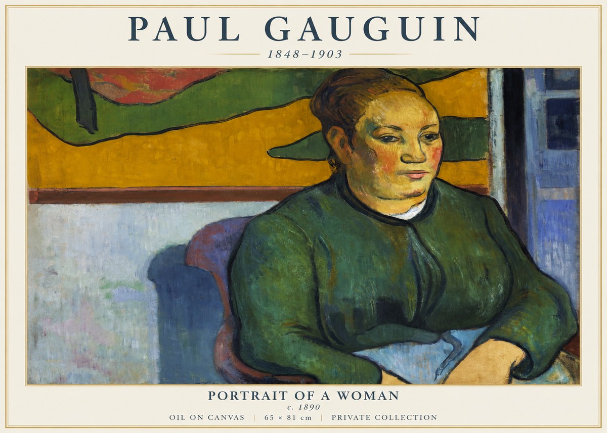 Paul Gauguin Portrait of a Woman No5 - Juliste